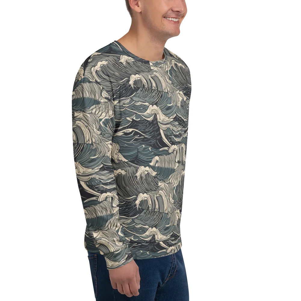 Moonlit Breakers on Sweatshirt — Right Front