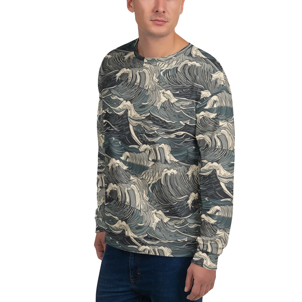 Moonlit Breakers on Sweatshirt — Left Front