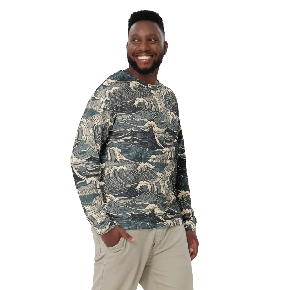 Moonlit Breakers on Sweatshirt — Front