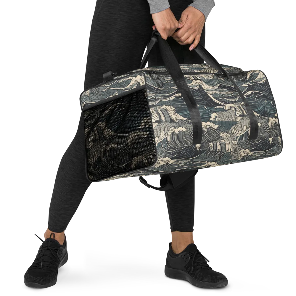 Moonlit Breakers on Duffle Bag — Right Front