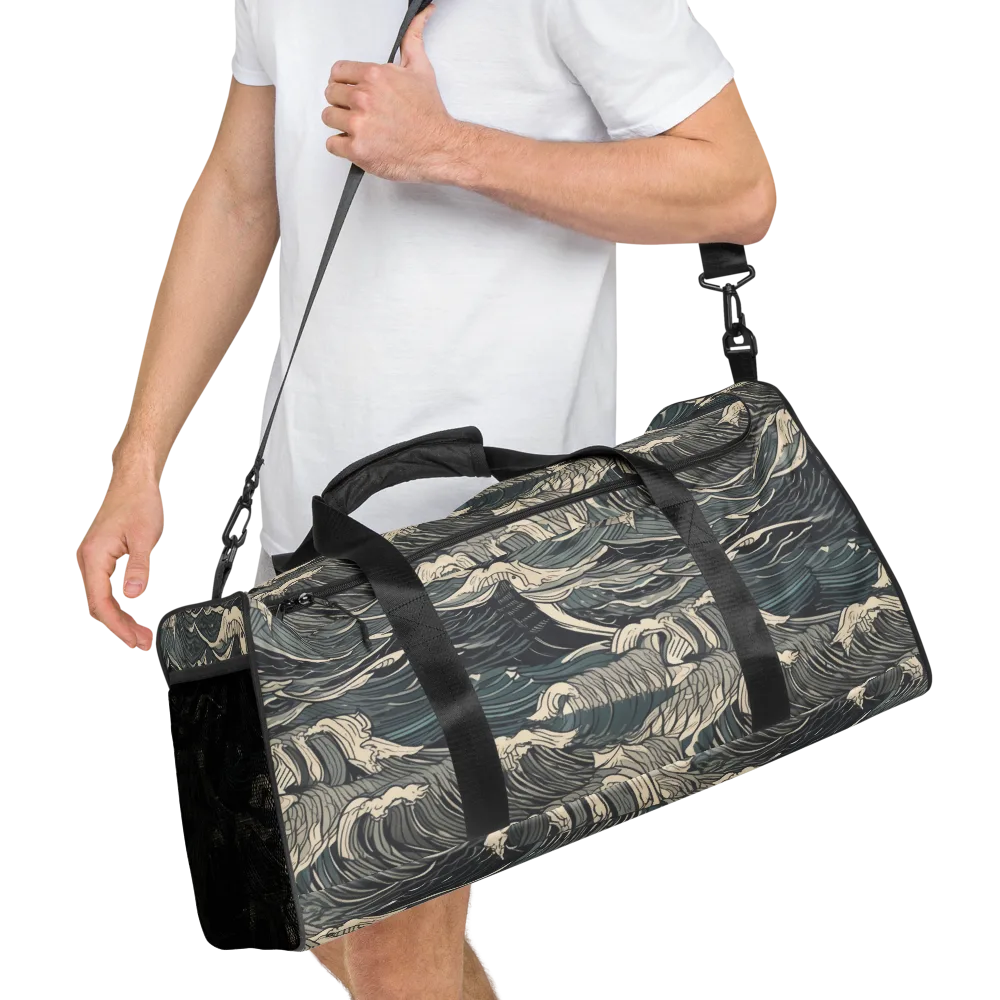 Moonlit Breakers on Duffle Bag — Right Front
