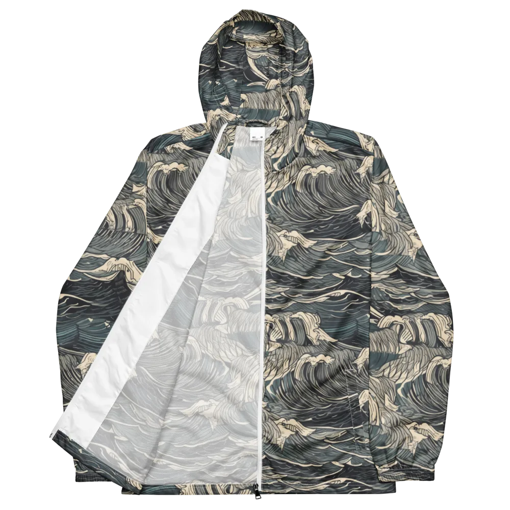 Moonlit Breakers on Men's Windbreaker — Front