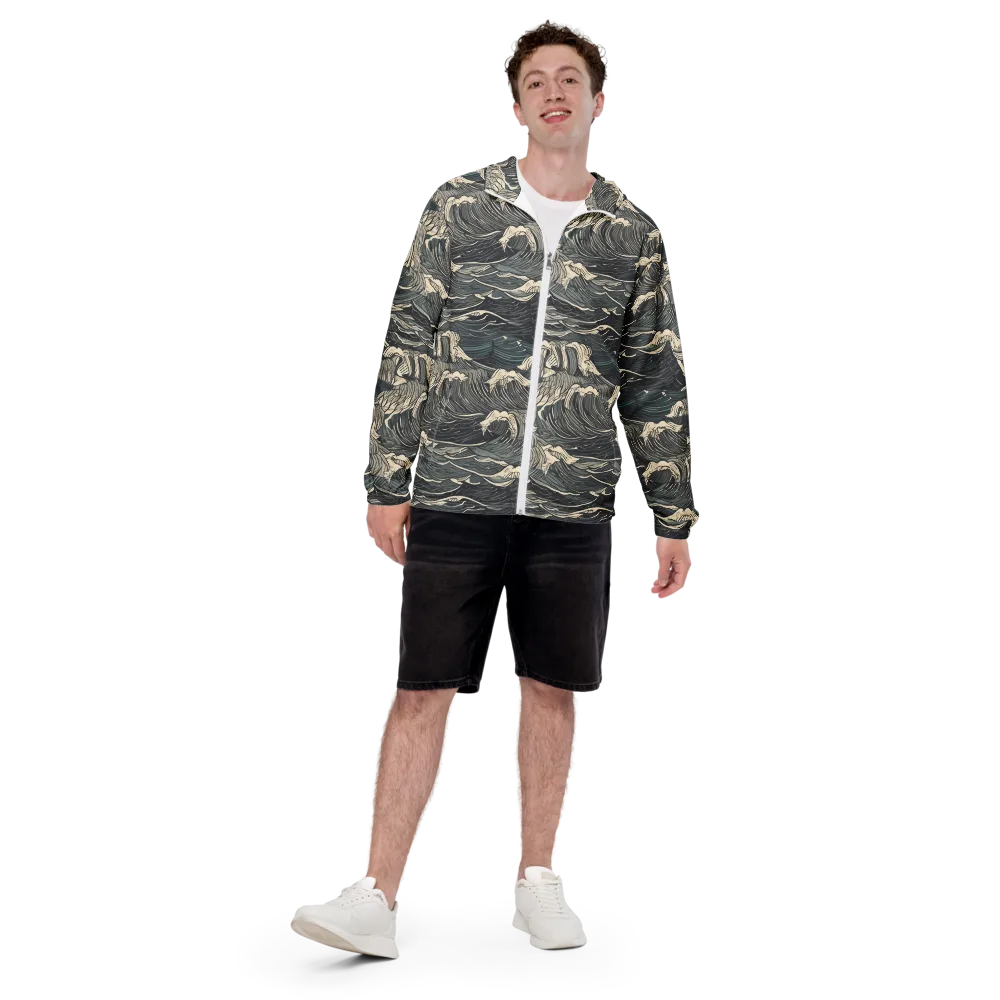 Moonlit Breakers on Men's Windbreaker — Front