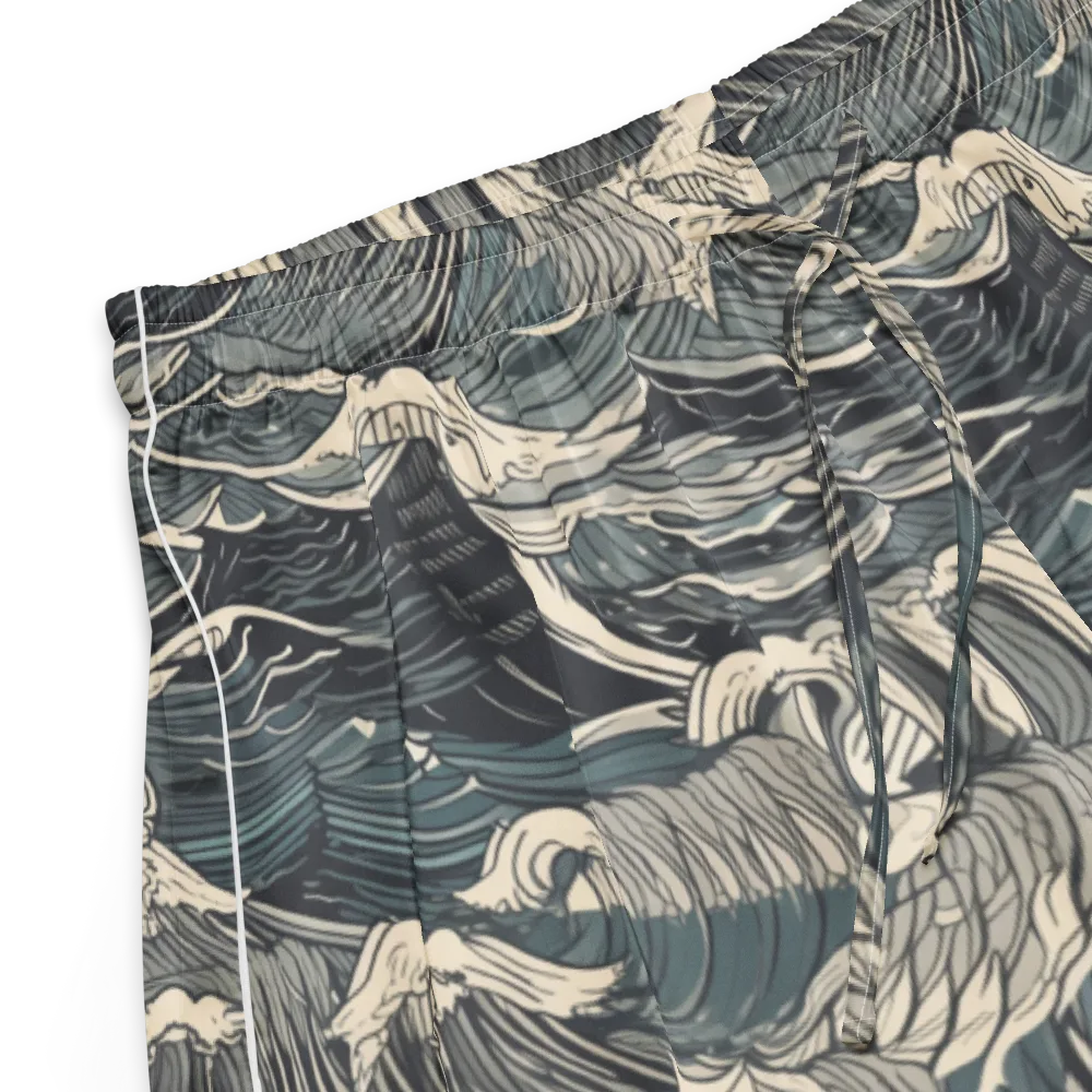 Moonlit Breakers on Women's Pajama Shorts — Product details