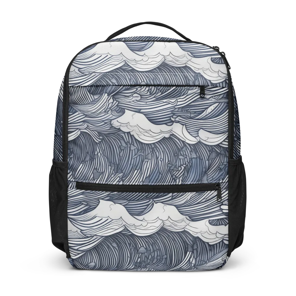 Indigo Swell on Utility Backpack — Front