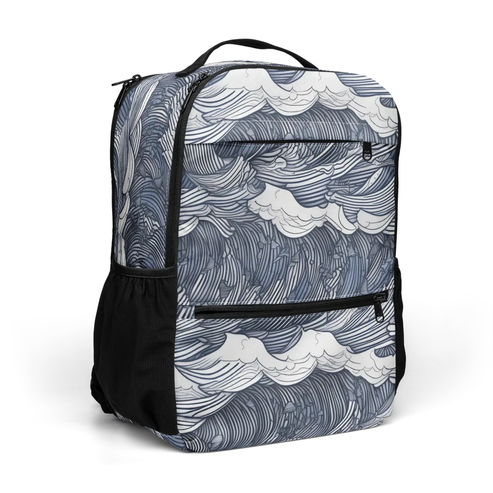 Indigo Swell on Utility Backpack — Right Front