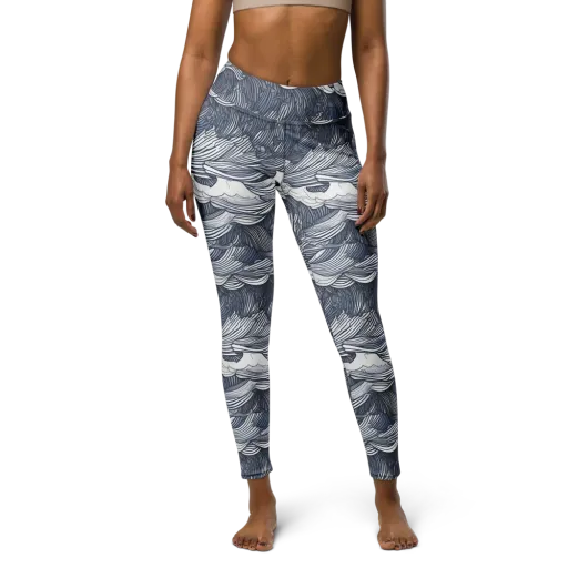 Indigo Swell on a Yoga Leggings