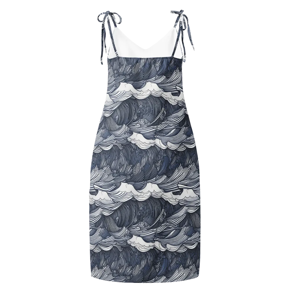 Indigo Swell on Slip Dress — Back