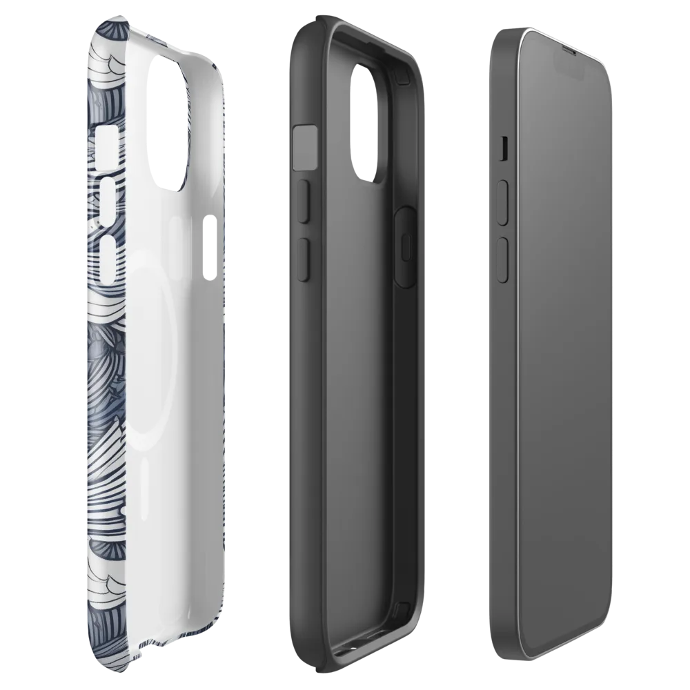 Indigo Swell on MagSafe Tough Case for iPhone® — Front