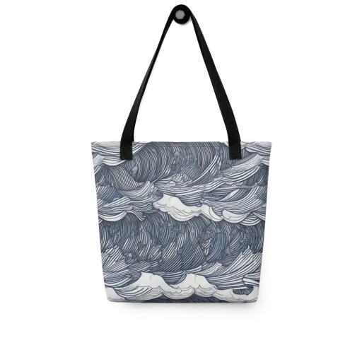 Indigo Swell on a Tote Bag