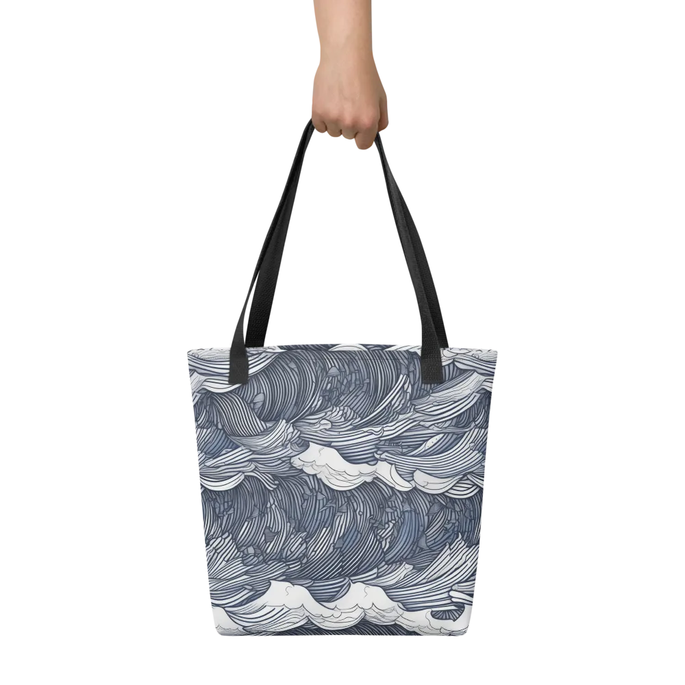 Indigo Swell on Tote Bag — Front