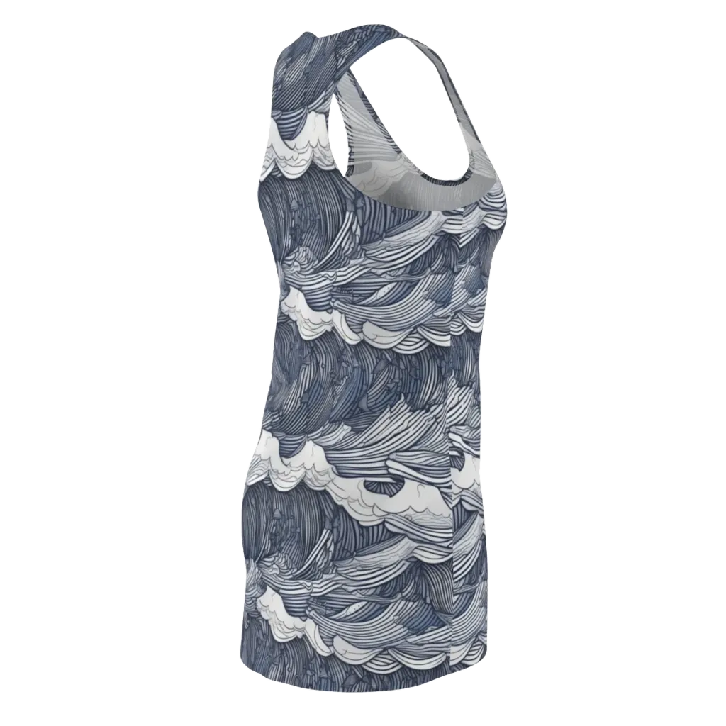 Indigo Swell on Racerback Dress — Back Side