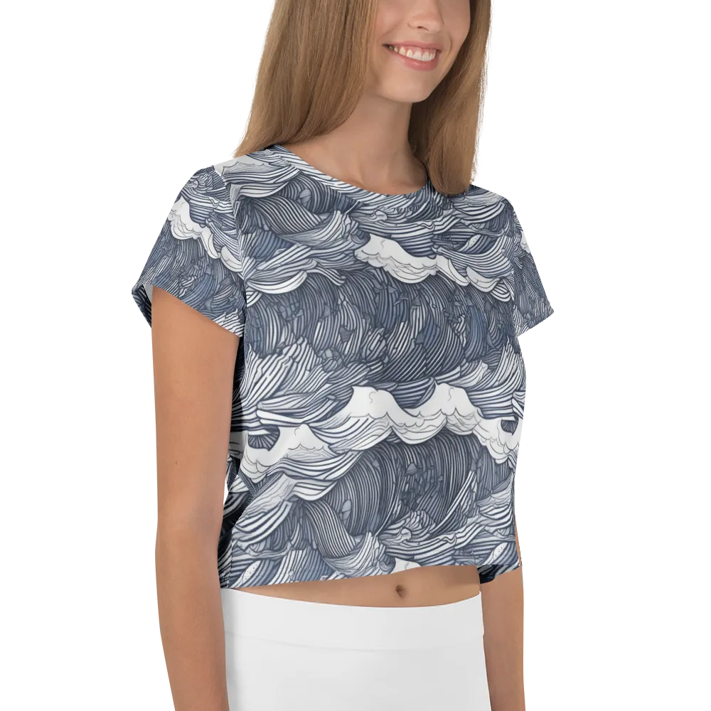 Indigo Swell on Crop Tee — Right