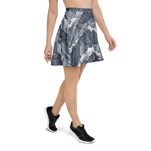 Indigo Swell on a Skater Skirt