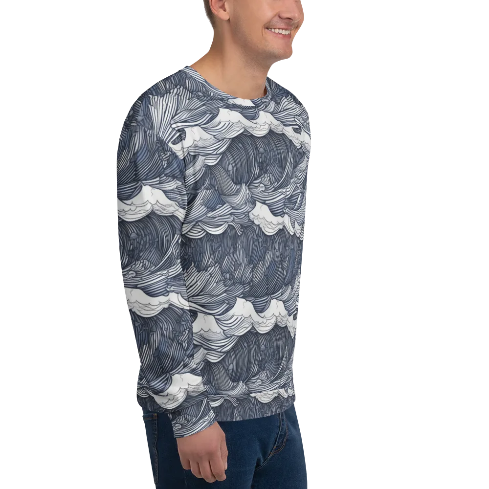 Indigo Swell on Sweatshirt — Right Front