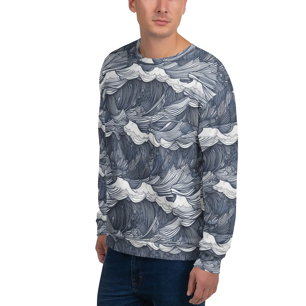 Indigo Swell on Sweatshirt — Left Front