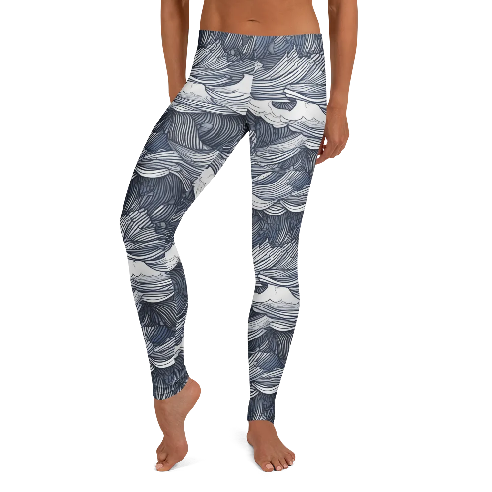 Indigo Swell on Leggings — Front