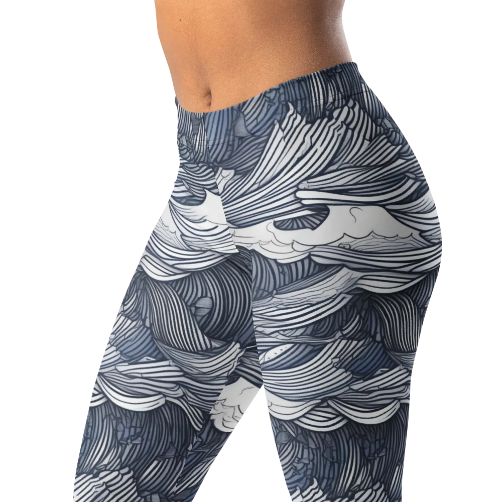 Indigo Swell on Leggings — Left Front