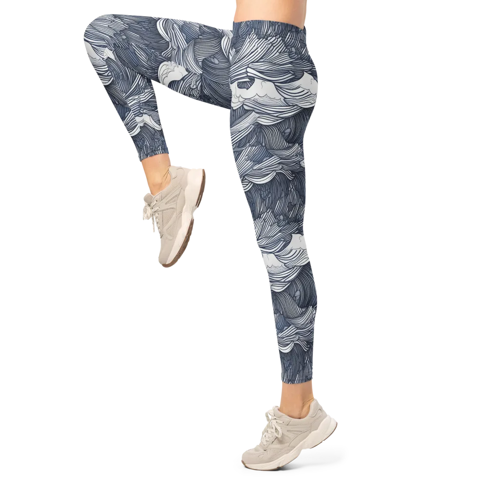 Indigo Swell on Leggings — Left