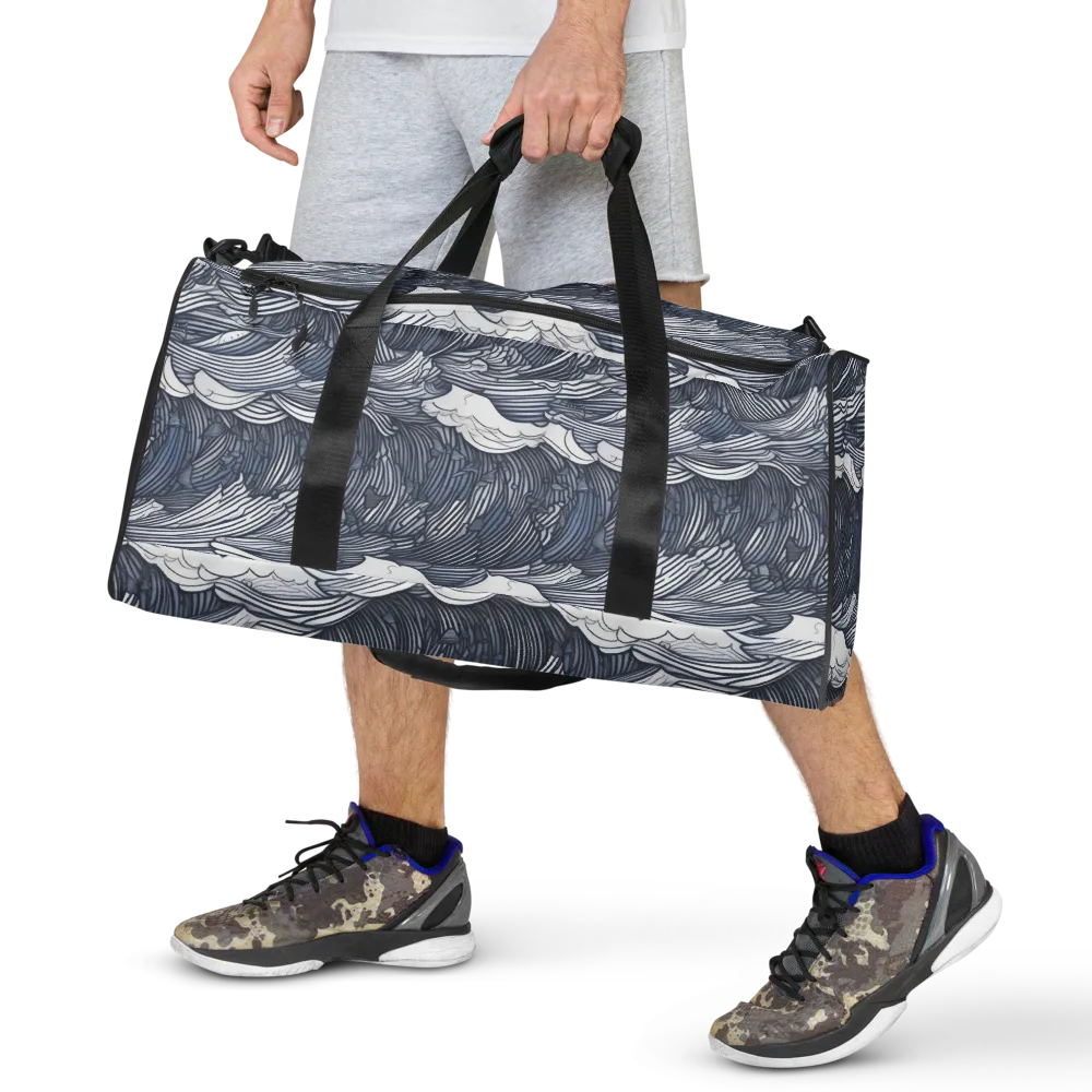 Indigo Swell on Duffle Bag — Front