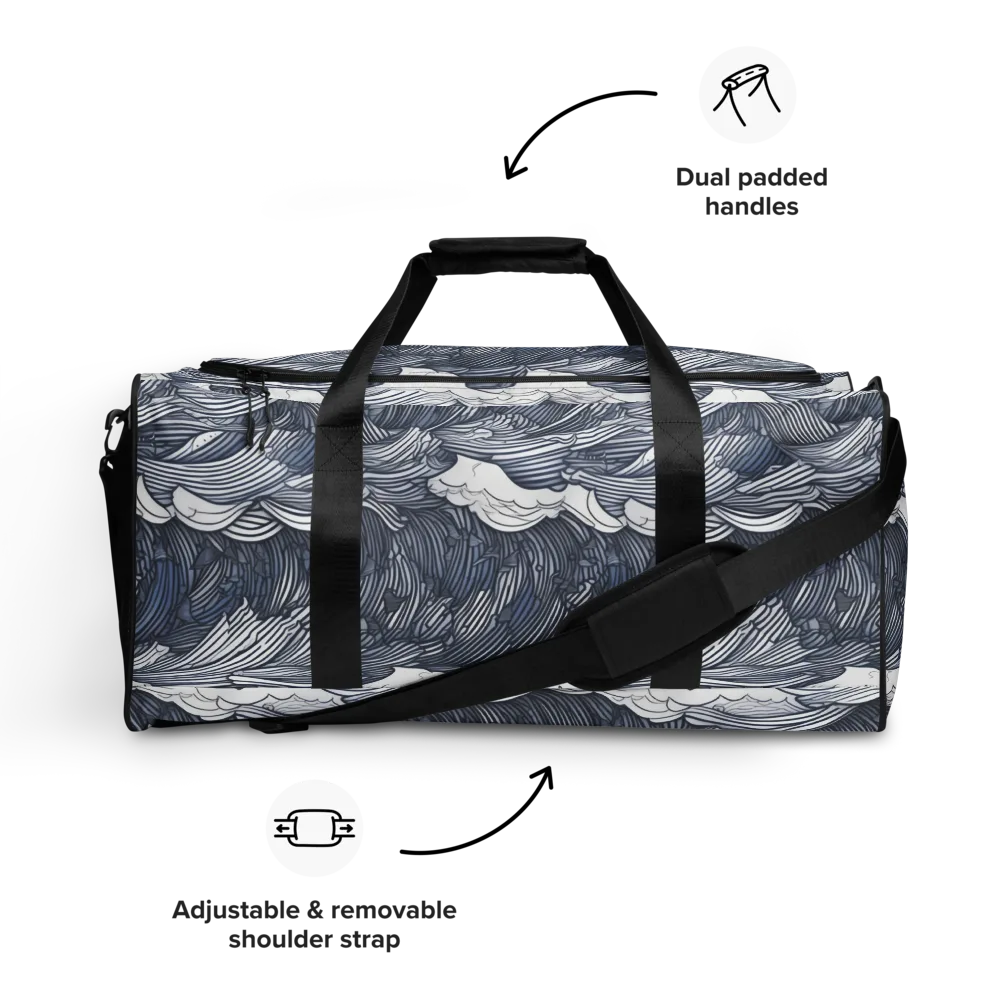 Indigo Swell on Duffle Bag — Front