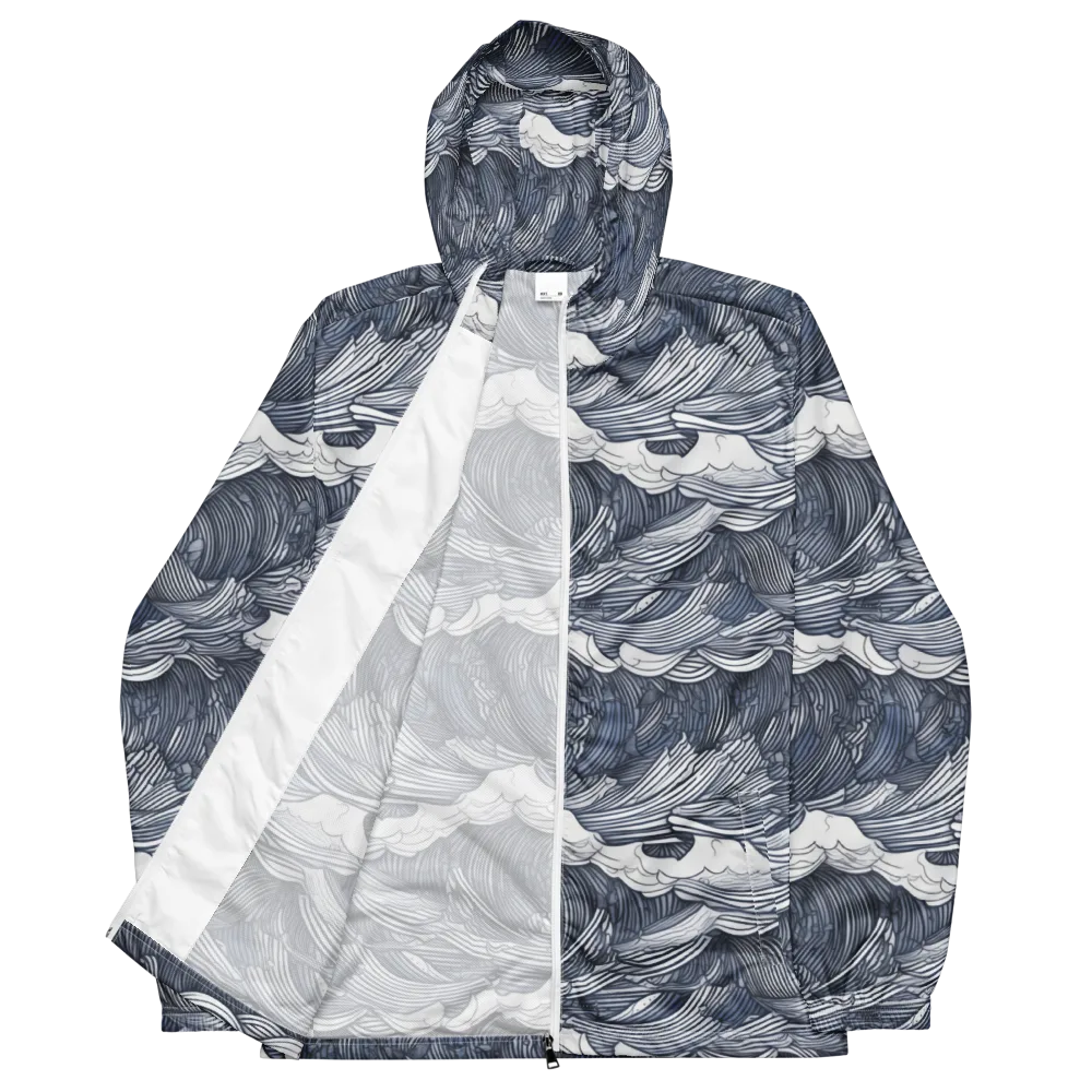 Indigo Swell on Men's Windbreaker — Front