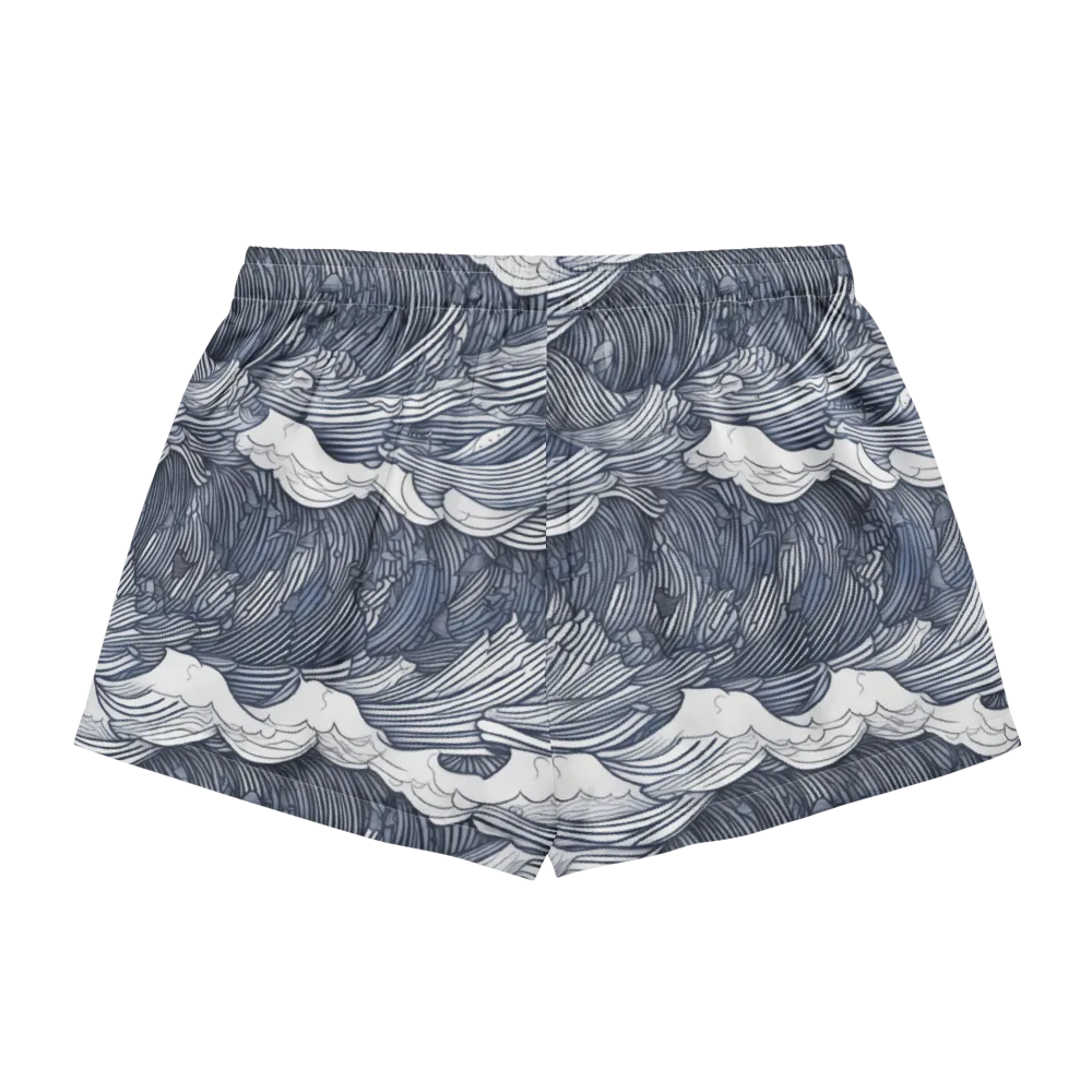 Indigo Swell on Women's Pajama Shorts — Back