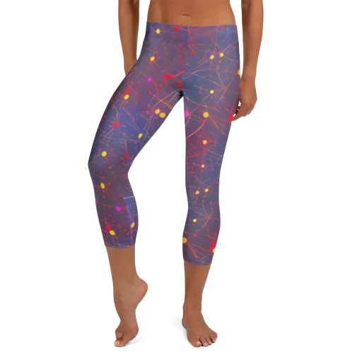 Neon Synapse on a Capri Leggings