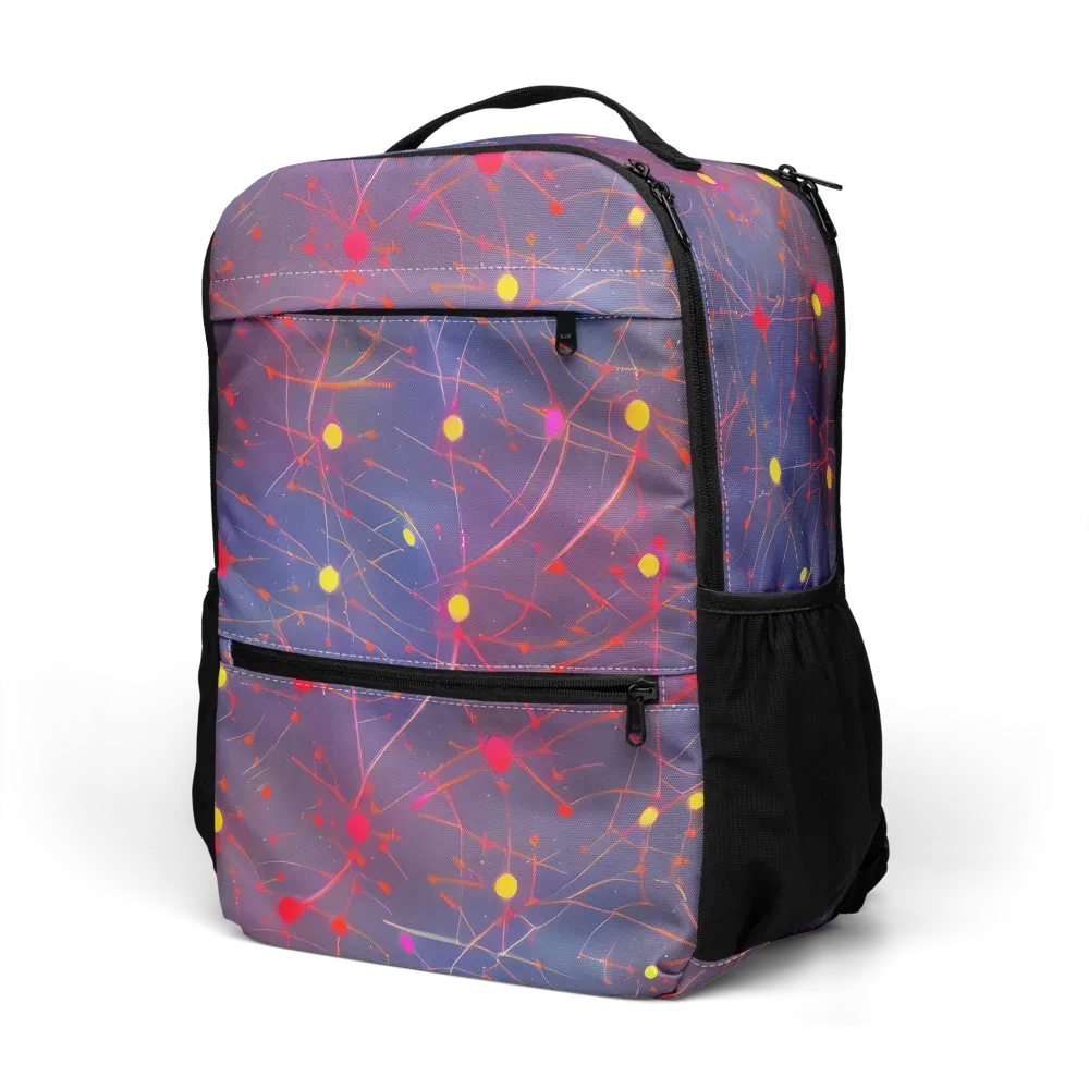 Neon Synapse on Utility Backpack — Left Front