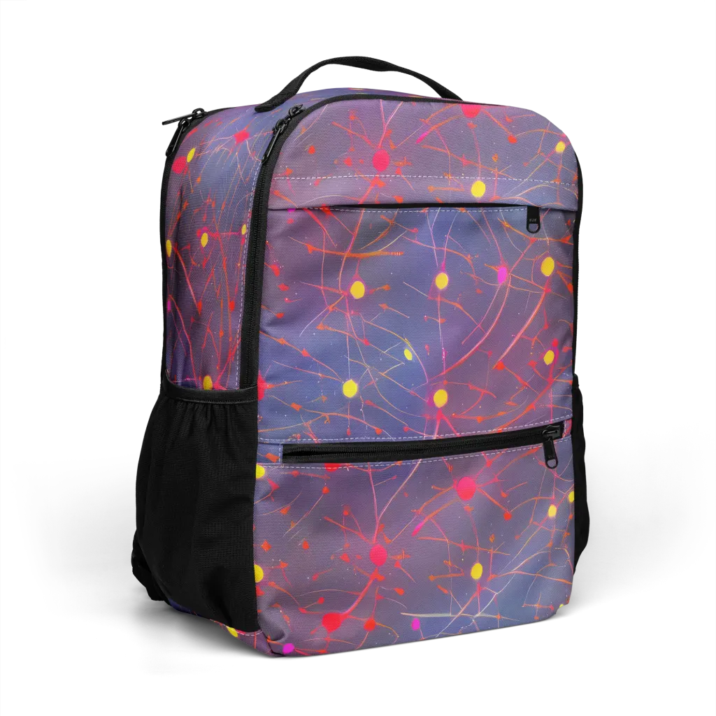 Neon Synapse on Utility Backpack — Right Front