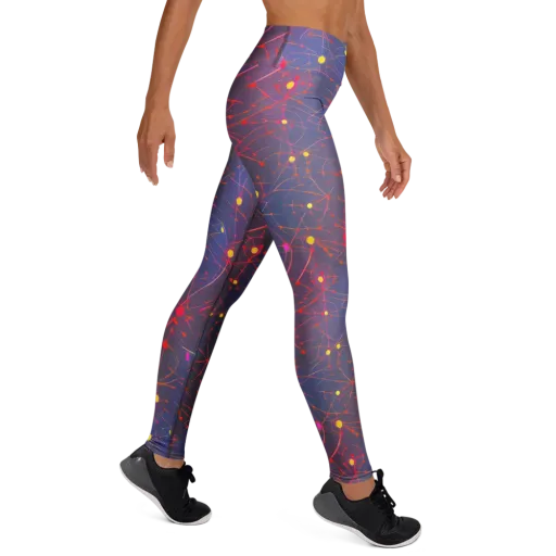 Neon Synapse on a Yoga Leggings