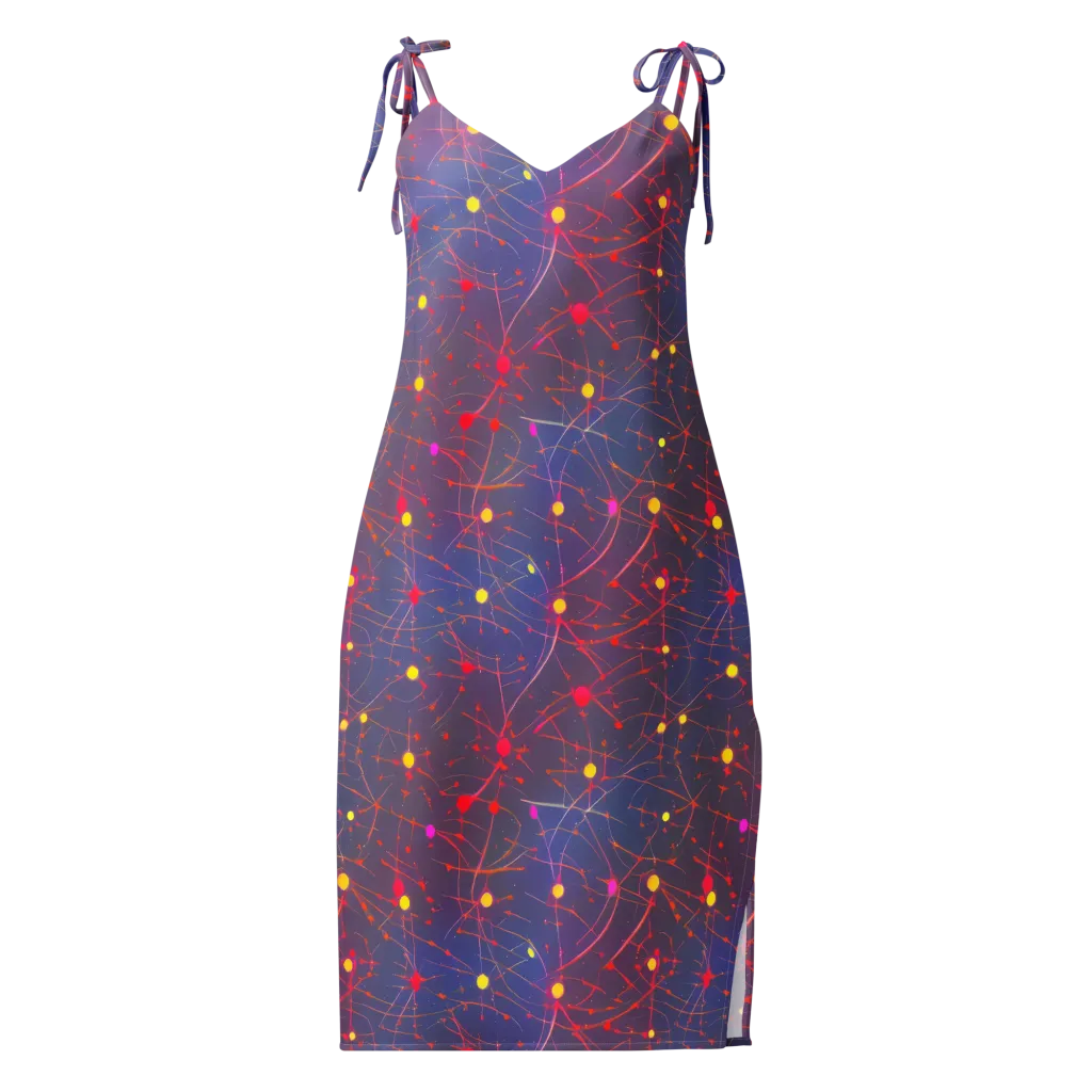 Neon Synapse on Slip Dress — Front