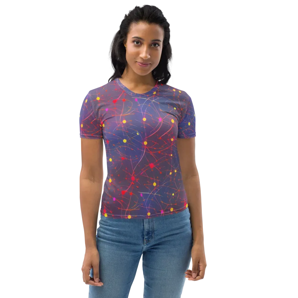 Neon Synapse on Women's Crew Neck T-Shirt — Front
