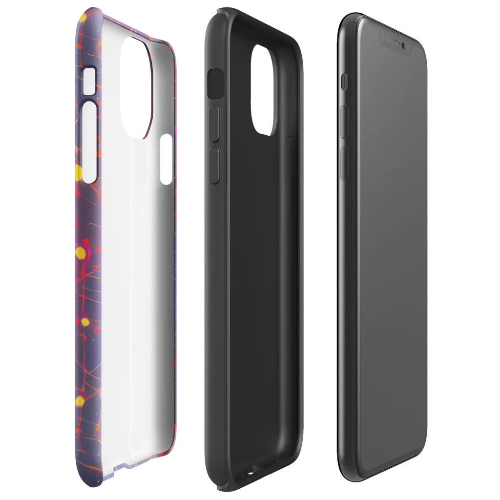 Neon Synapse on Tough Case for iPhone® — Right