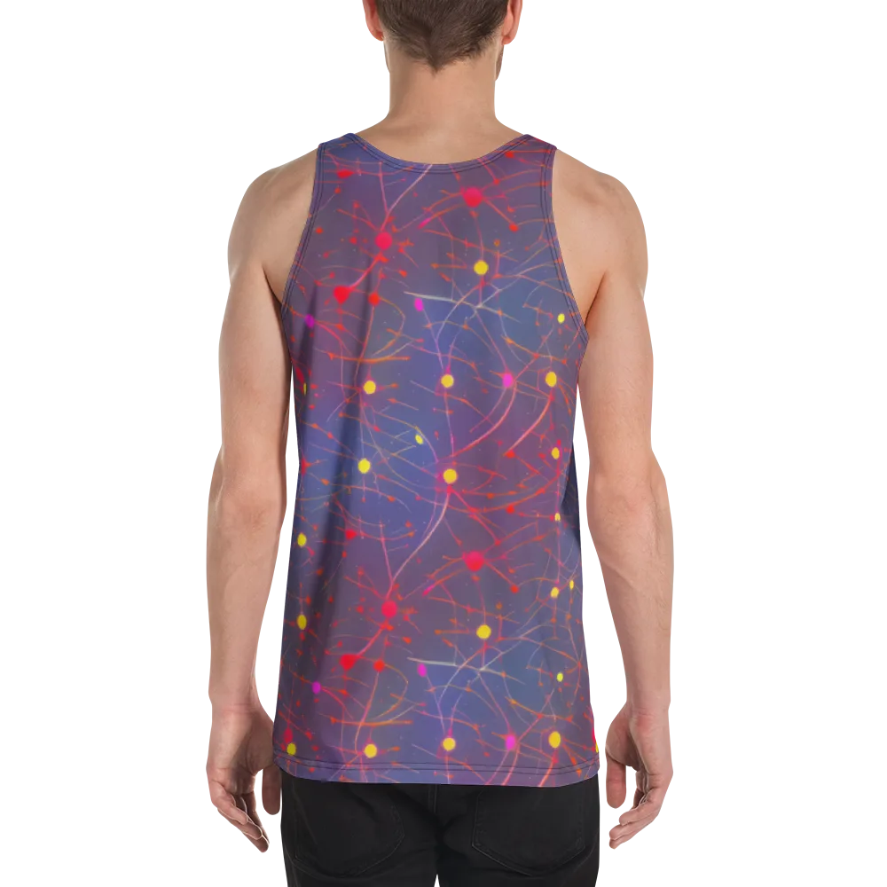 Neon Synapse on Men's Tank Top — Back