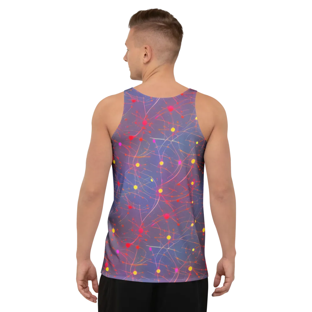Neon Synapse on Men's Tank Top — Back