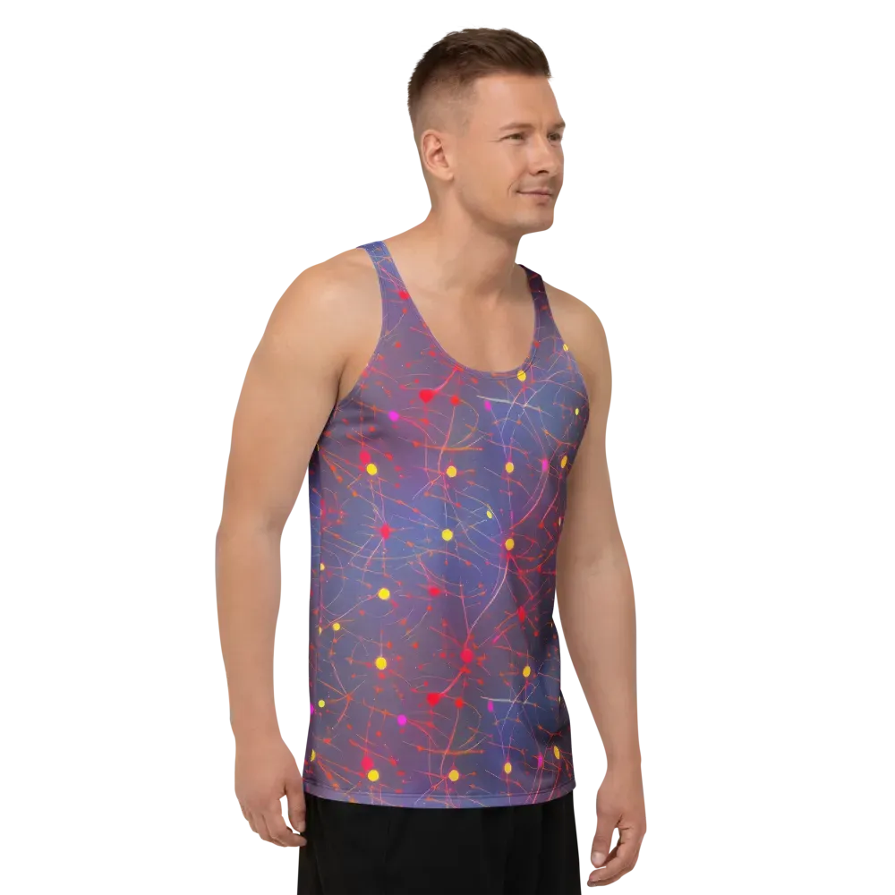 Neon Synapse on Men's Tank Top — Right Front