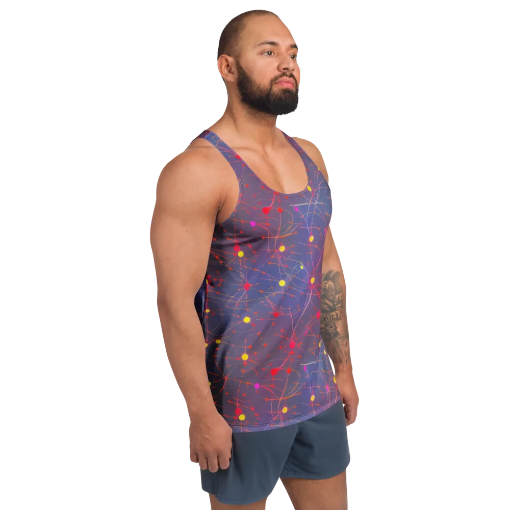Neon Synapse on Men's Tank Top — Right Front