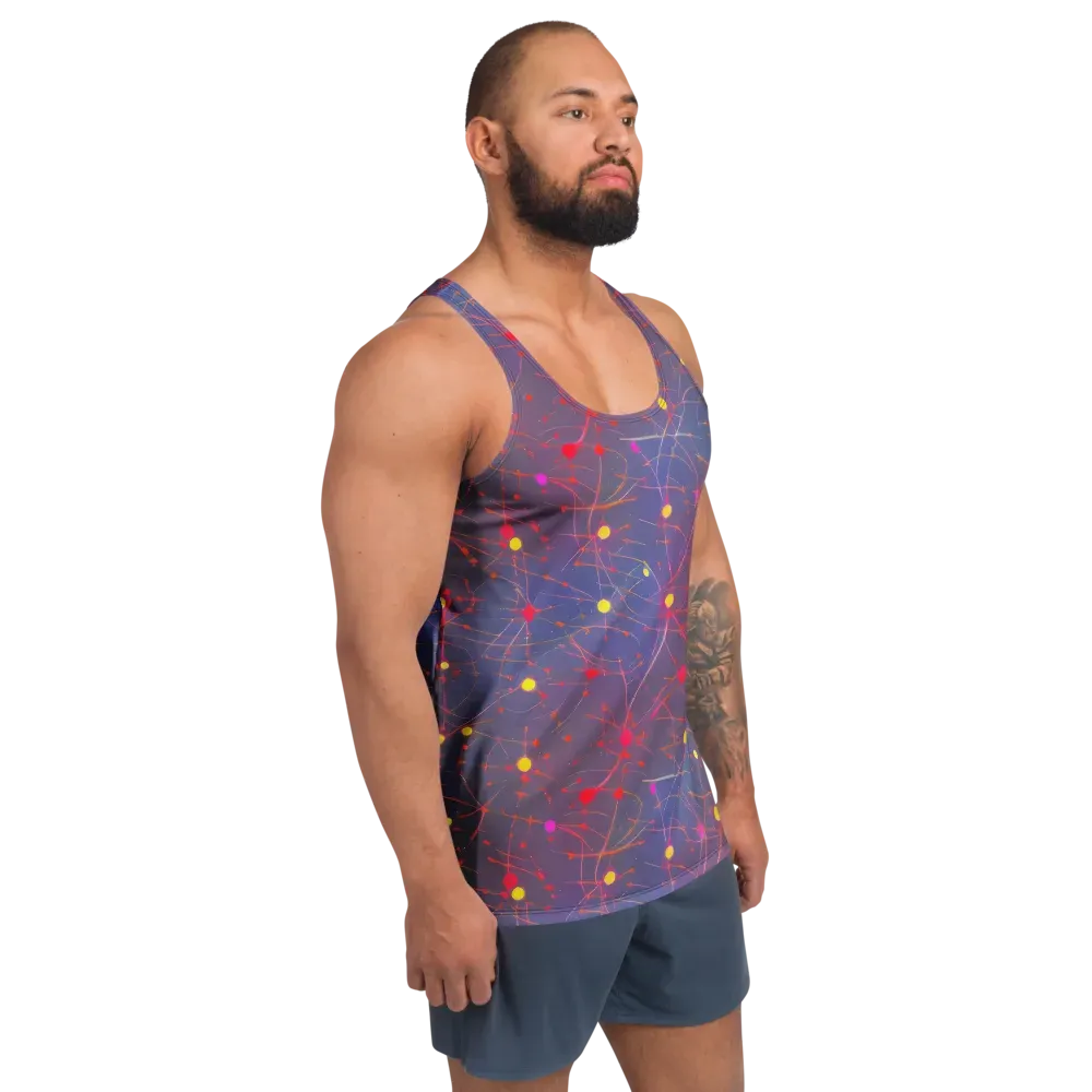 Neon Synapse on Men's Tank Top — Right Front