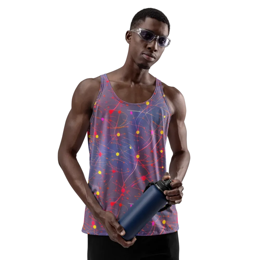 Neon Synapse on Men's Tank Top — Front