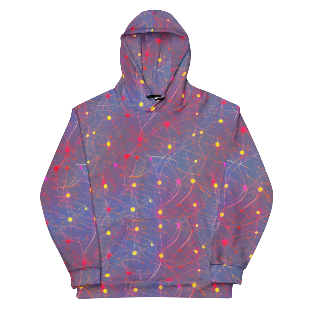 Neon Synapse on Cotton Hoodie — Front