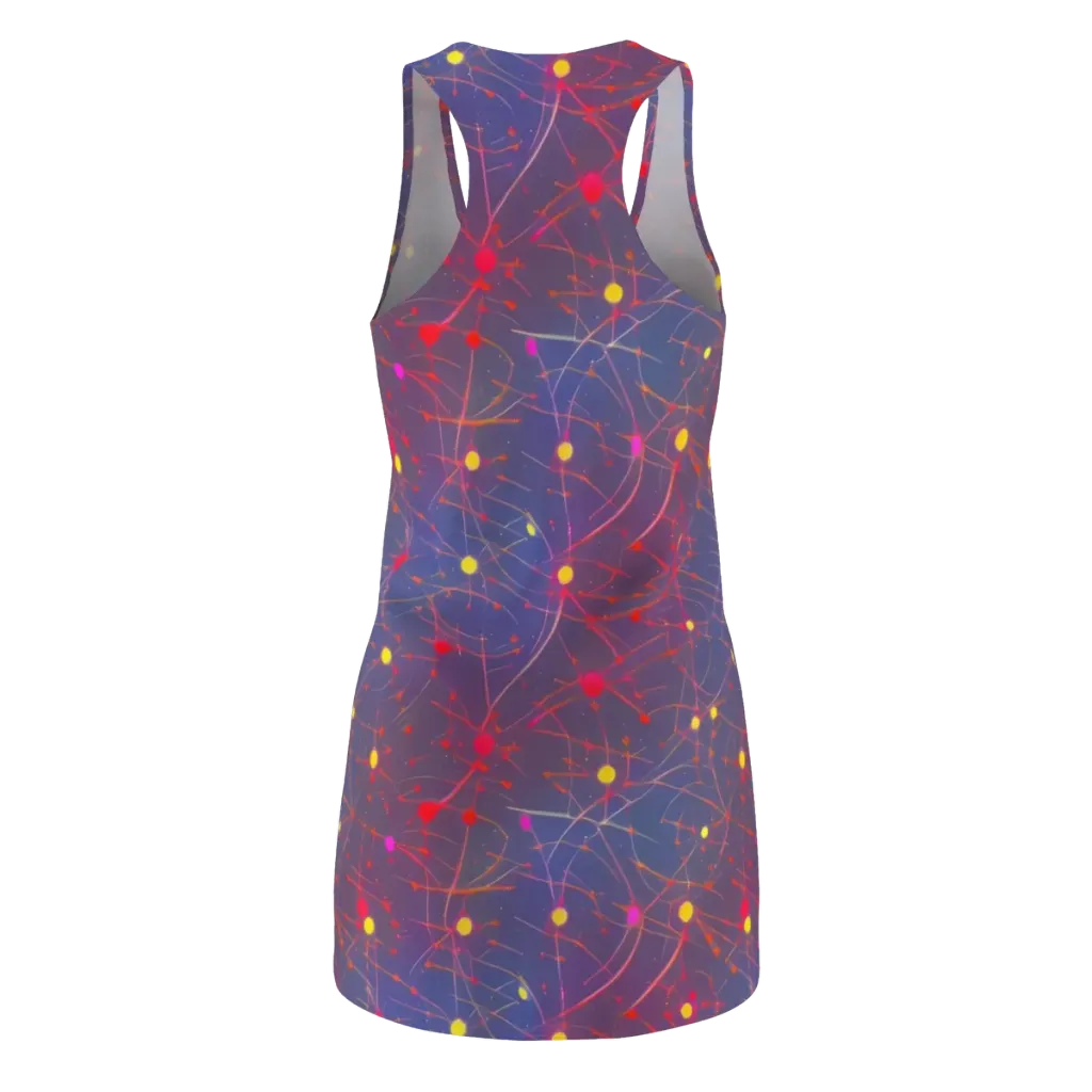 Neon Synapse on Racerback Dress — Back