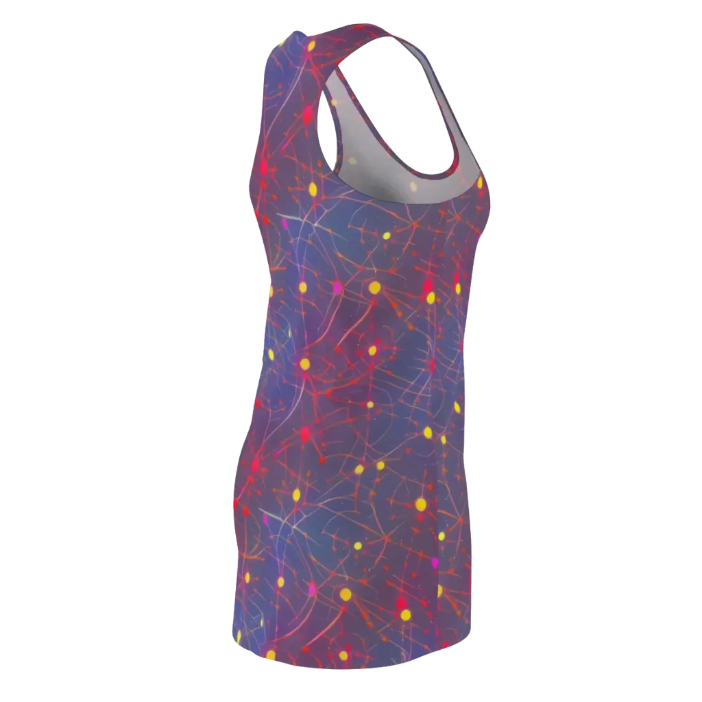 Neon Synapse on Racerback Dress — Back Side
