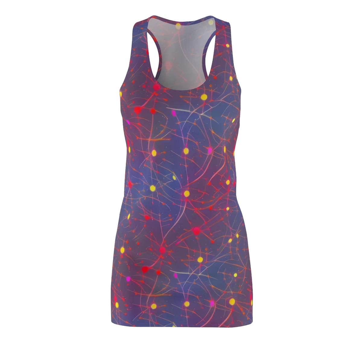 Neon Synapse on Racerback Dress — Front