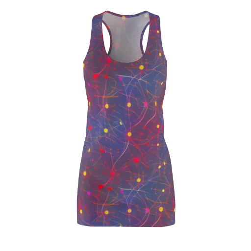 Neon Synapse on a Racerback Dress
