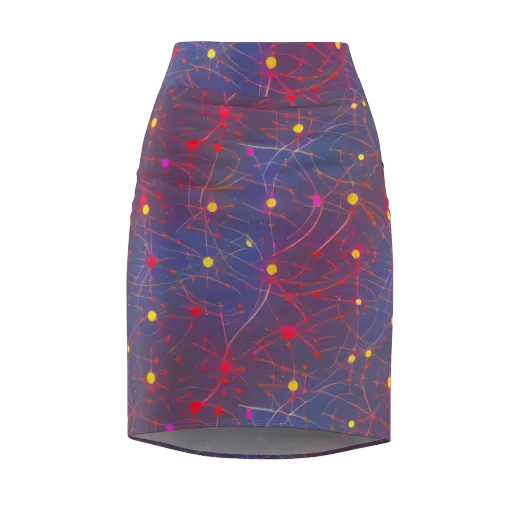 Neon Synapse on a Pencil Skirt