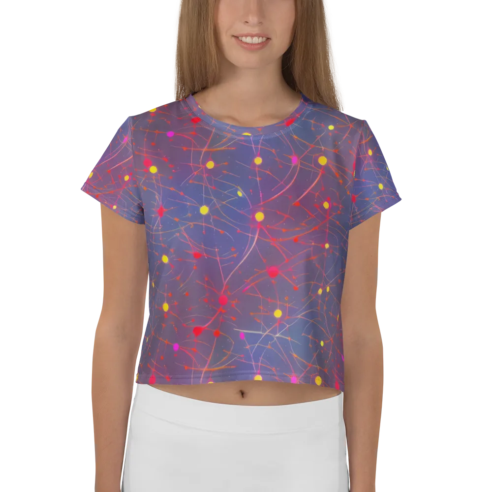 Neon Synapse on Crop Tee — Front