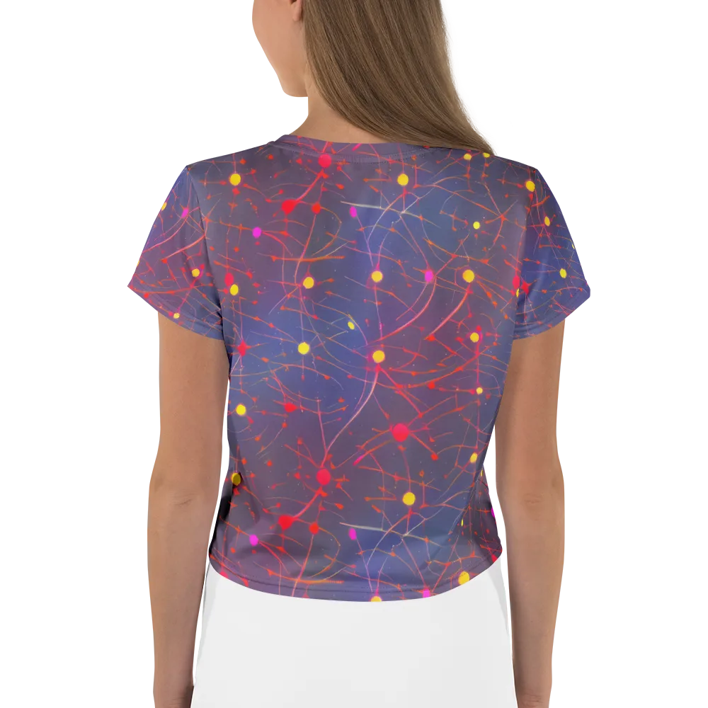 Neon Synapse on Crop Tee — Back