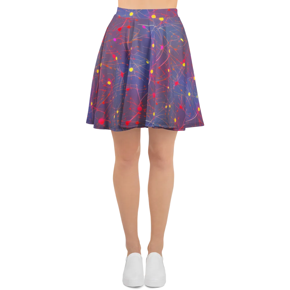 Neon Synapse on Skater Skirt — Front