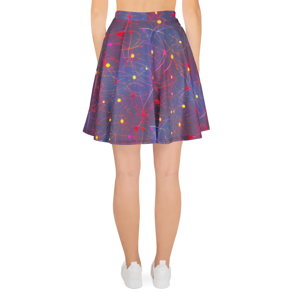Neon Synapse on Skater Skirt — Back